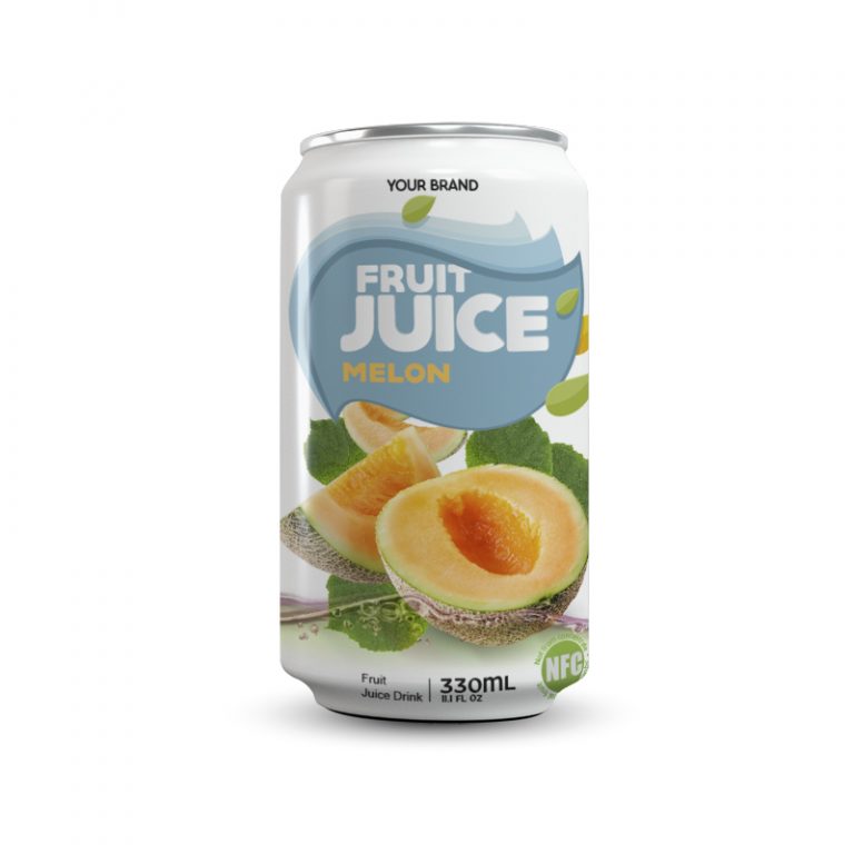 Melon Juice Drink 330ml Can Private Label Tan Do