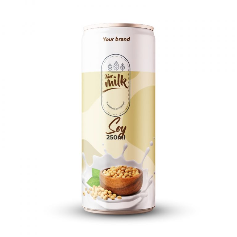 Soy Milk Drink 250ml Can Private Label Tan Do