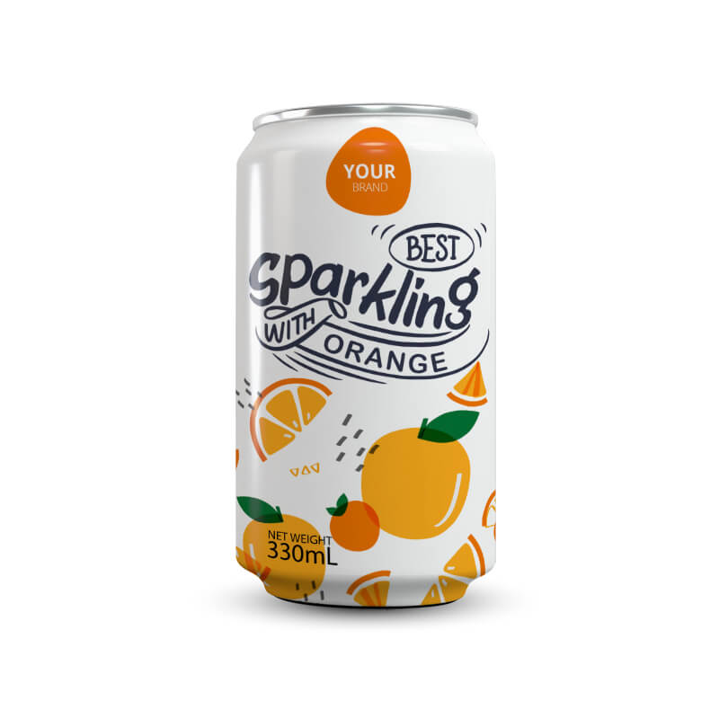 Orange Sparkling Water 330ml Can Tan Do