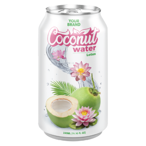 Coconut Water Lotus Seed 330ml Can Private Label