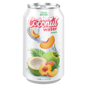Coconut Water Peach 330ml Can Private Label