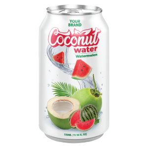 Coconut Water Watermelon 330ml Can Private Label
