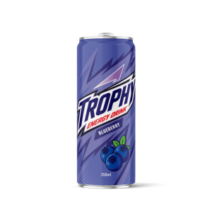Trophy Energy Drink - Blueberry Flavor