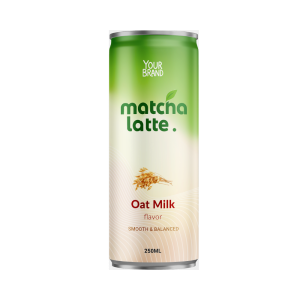 Oat Milk Matcha Latte 250ml Can Private Label