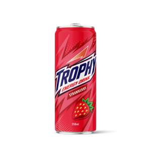 Trophy Energy Drink - Strawberry Flavor