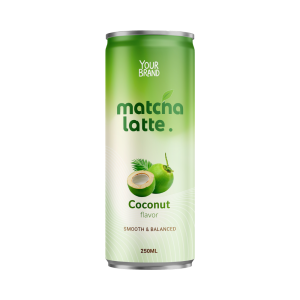 Coconut Matcha Latte 250ml Can Private Label