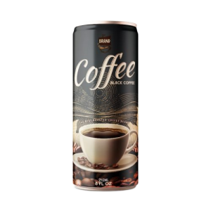 Black Coffee Drink 250ml Can Private Label