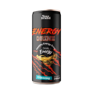 Energy Drink Ginseng 250ml Can Private Label