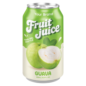 Guava Juice Drink 330ml Can Private Label