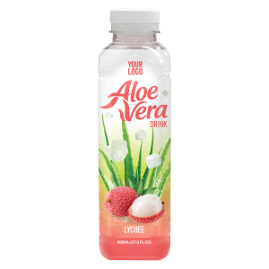 Aloe Vera Drink Lychee 500ml PET Bottle 38 Private Label