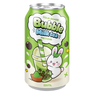 Bubble Milk Tea Drink 330ml Can Private Label Matcha Flavor