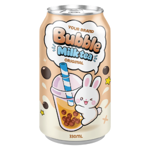 Bubble Milk Tea Drink 330ml Can Private Label Original Flavor