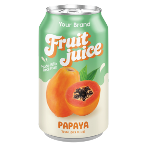 Papaya Juice Drink 330ml Can Private Label