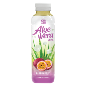 Aloe Vera Drink Passion Fruit 500ml PET Bottle 38 Private Label
