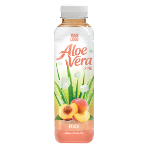 Aloe Vera Drink Peach 500ml PET Bottle 38 Private Label