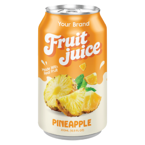Pineapple Juice Drink 330ml Can Private Label