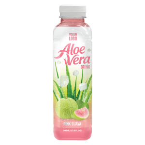 Aloe Vera Drink Pink Guava 500ml PET Bottle 38 Private Label