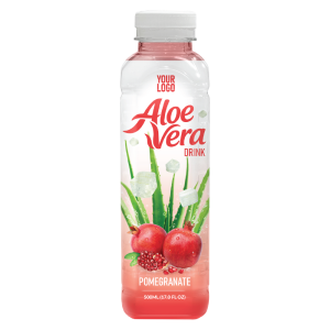Aloe Vera Drink Pomegranate 500ml PET Bottle 38 Private Label