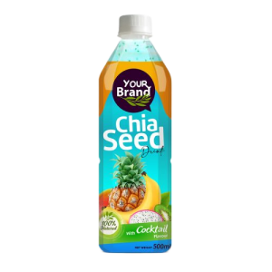 Chia Seed Drink Cocktail 500ml PET Bottle Private Label