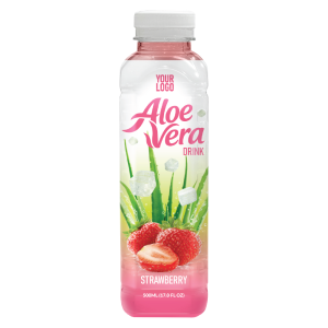 Aloe Vera Drink Strawberry 500ml PET Bottle 38 Private Label