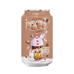 Bubble Milk Tea Drink 330ml Can Private Label Brown Sugar Flavor
