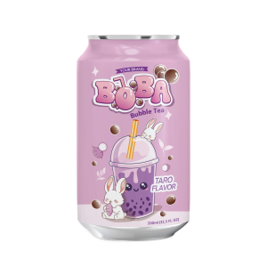 Bubble Milk Tea Drink 330ml Can Private Label Taro Flavor