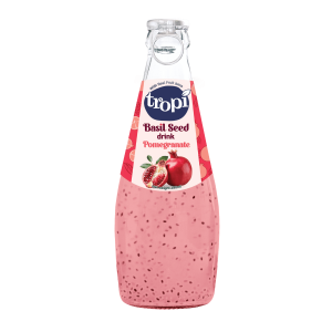 Tropi Basil Seed Drink – Pomegranate Flavor