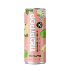 Tropipop Sparkling Juice Drink – Green Apple