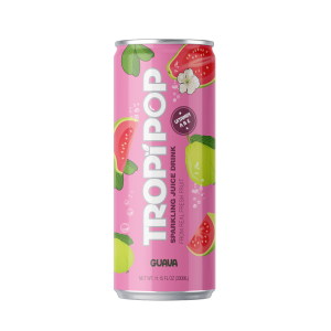 Tropipop Sparkling Juice Drink – Guava Flavor