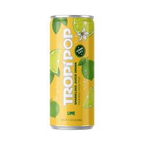Tropipop Sparkling Juice Drink – Lime