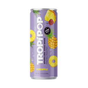 Tropipop Sparkling Juice Drink – Pineapple Flavor