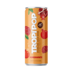Tropipop Sparkling Juice Drink – Pomegranate Flavor