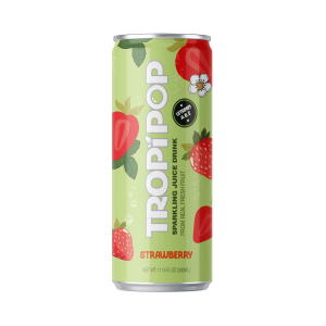 Tropipop Sparkling Juice Drink – Strawberry Flavor
