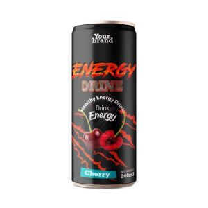 Energy Drink Cherry 250ml Can Private Label
