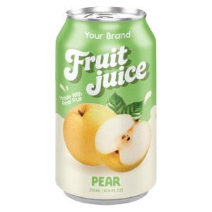 Pear Juice Drink 330ml Can Private Label