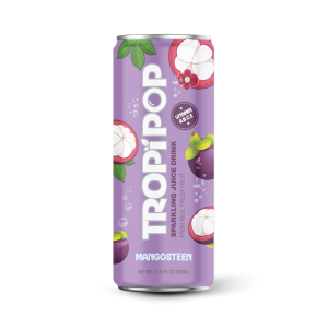 Tropipop Sparkling Juice Drink – Mangosteen Flavor