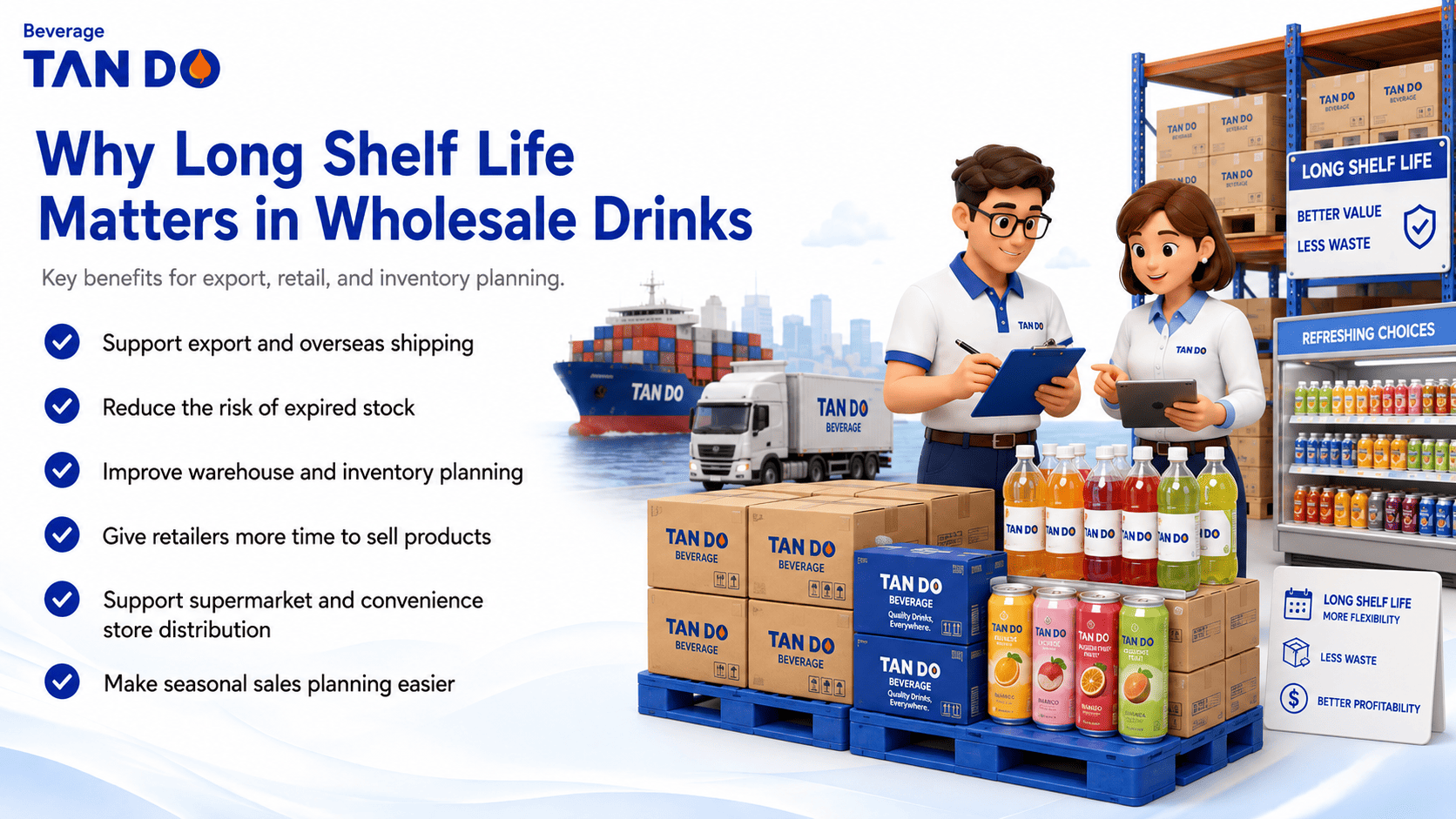 Why Long Shelf Life Matters in Wholesale Drinks