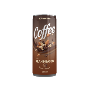 Mocha Coffee Drink Plant Based 250ml Can Private Label