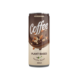 Vanilla Coffee Drink Plant Based 250ml Can Private Label