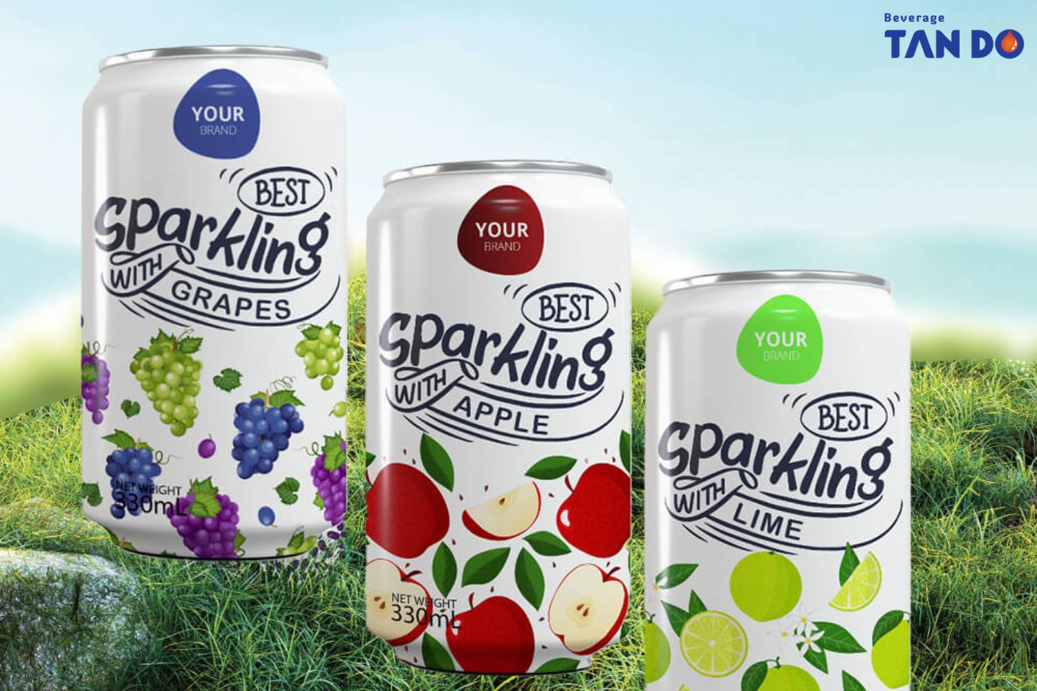 Caffeinated sparkling water