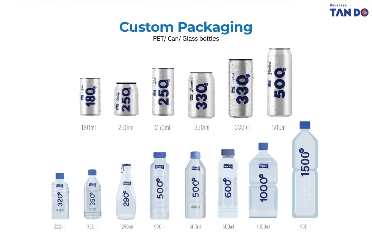 Custom Packaging - Tan Do private label beverage manufacturer