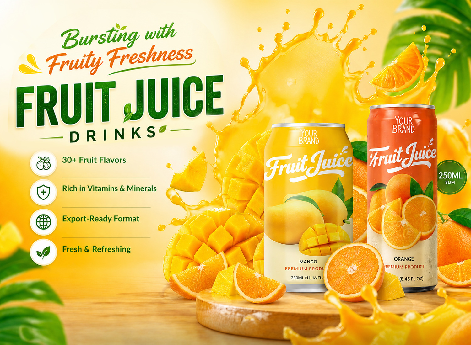 Fruit Juice Drinks for summer