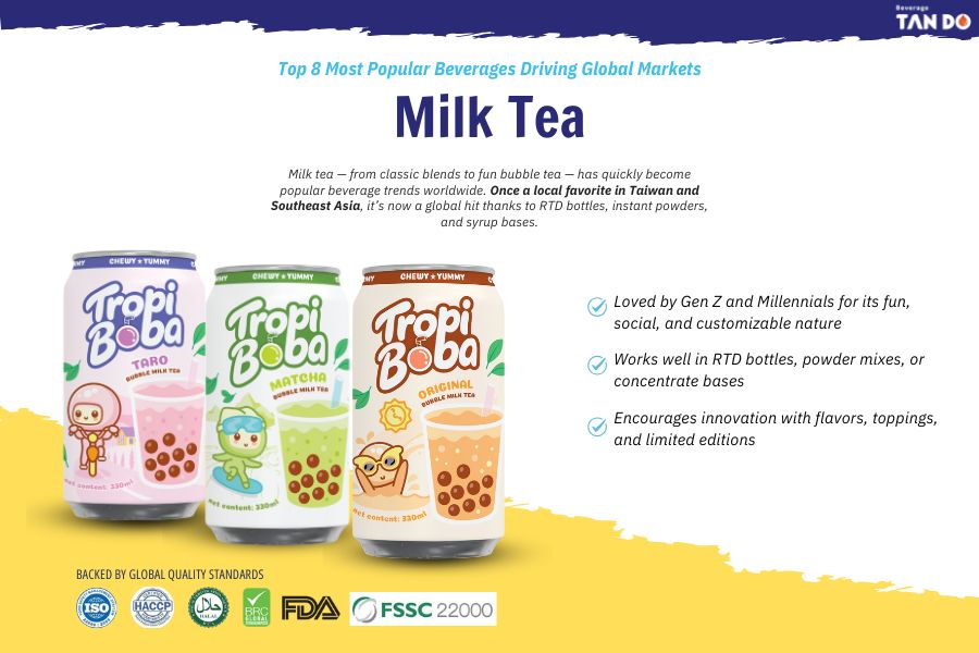 Milk tea tan do beverage