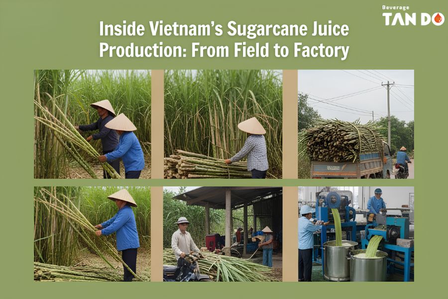 Inside Vietnam’s Sugarcane Juice Production From Field to Factory