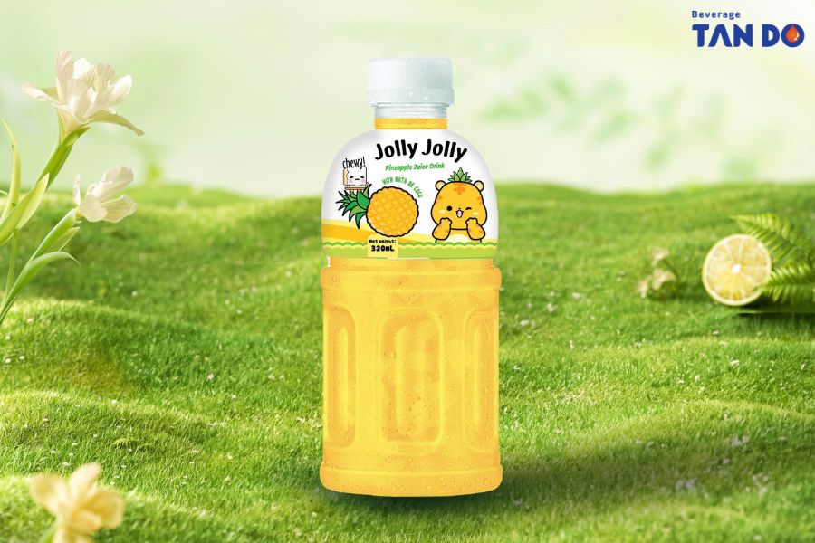 Jolly Jolly Nata de Coco Juice Drink Pineapple