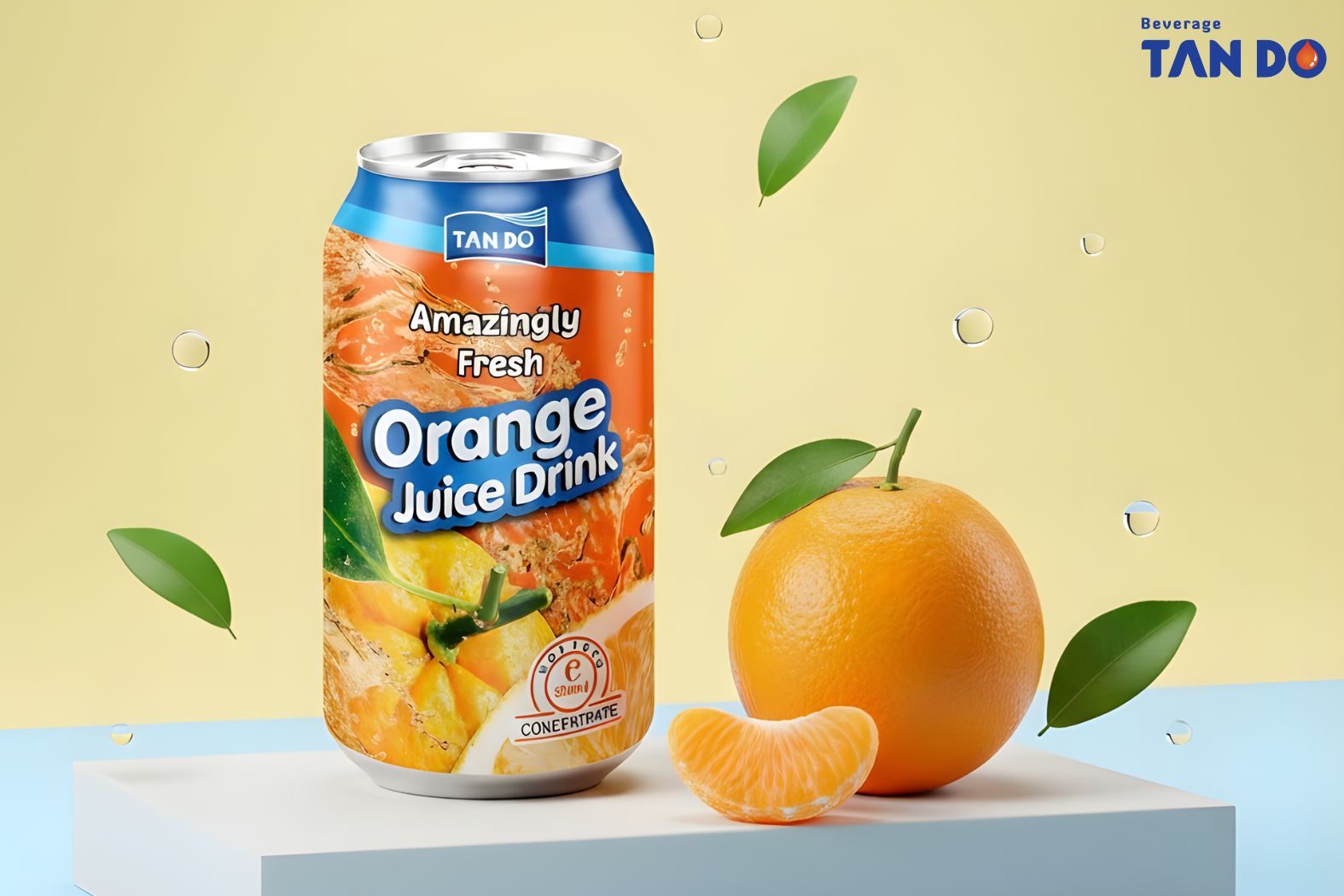 Orange juice drink with pulp - Tan Do beverage