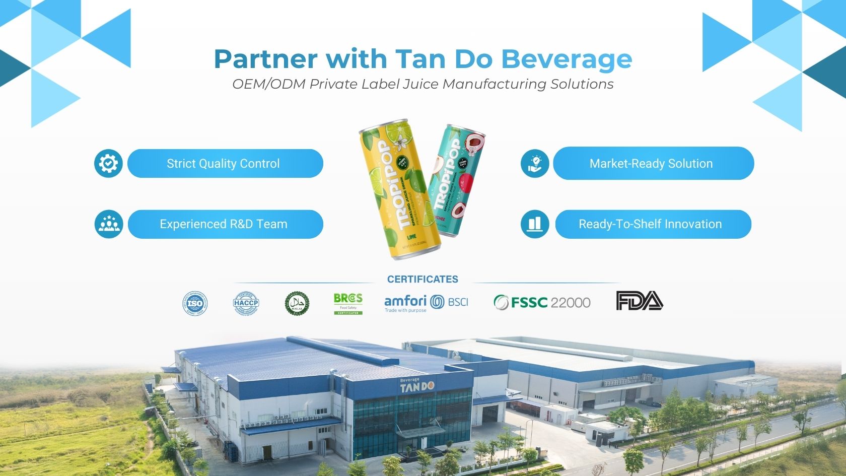 Partner with Tan Do for OEMODM Juice Manufacturing Solutions