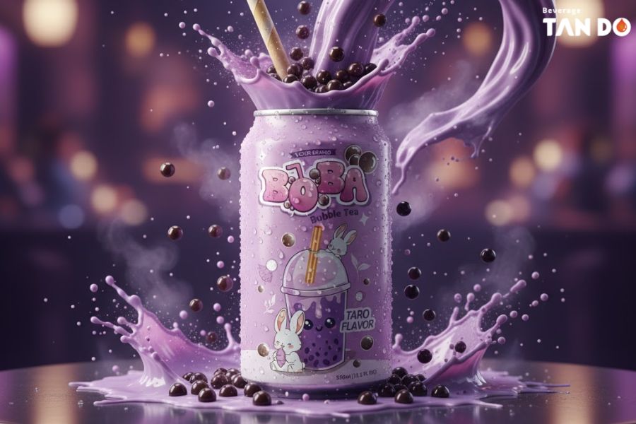 Taro bubble milk tea - Tan Do Beverage